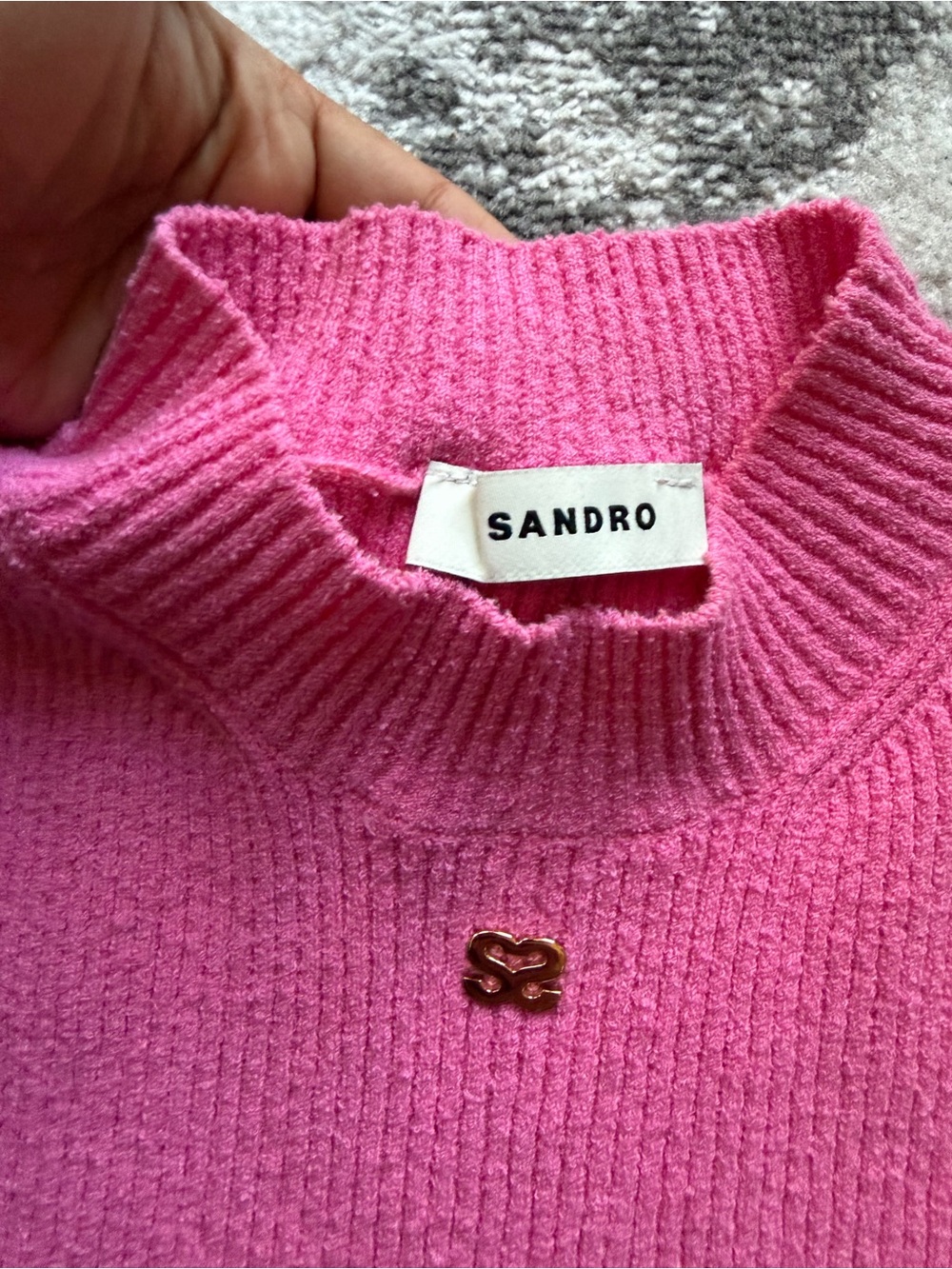 Sandro Sagan Mock Neck Rib Tank - Picture 4 of 6